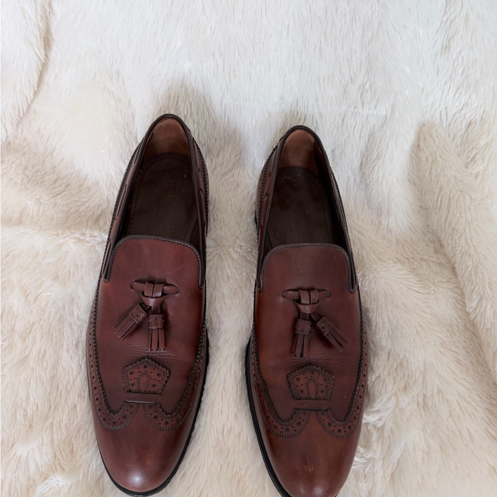 Louis Vuitton Dark Brown Leather Tassel Loafers